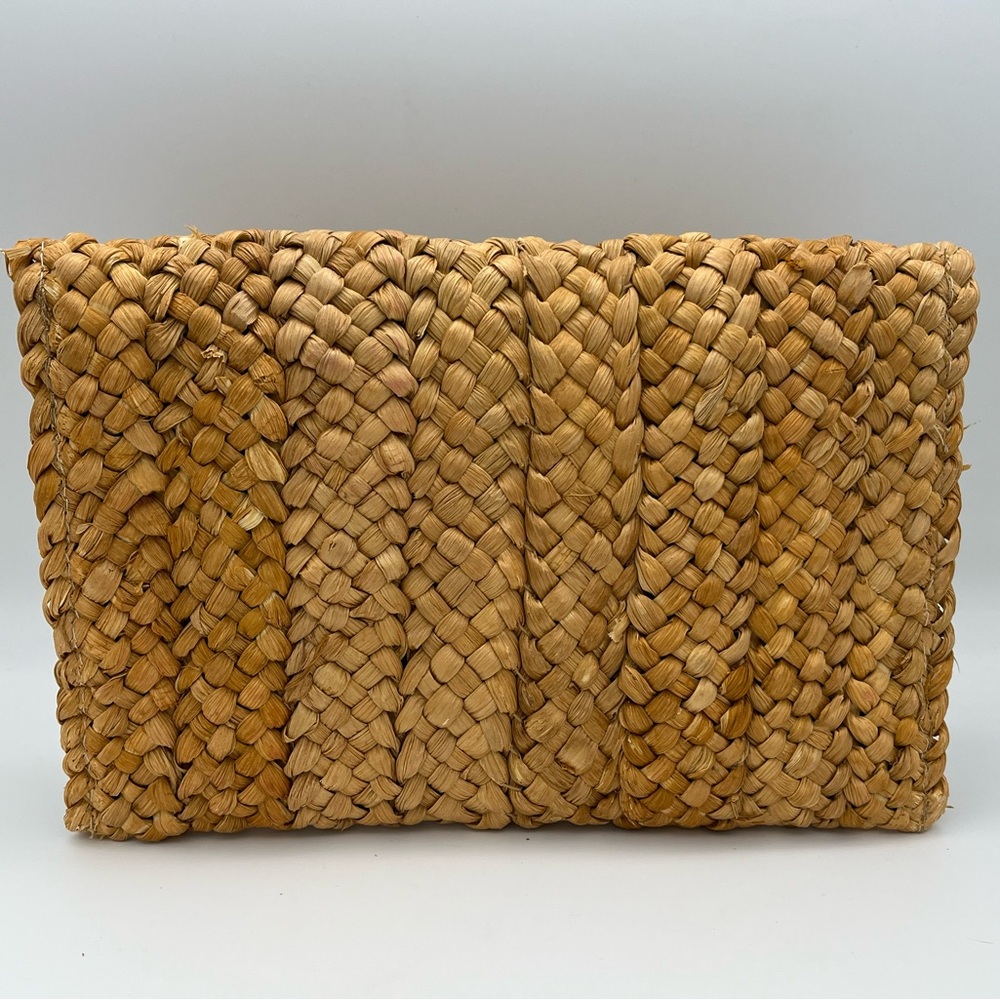 Sunny Collins - Raffia Flower Clutch Handbag - Stylish Straw Clutch Bag - New - Picture 5 of 14